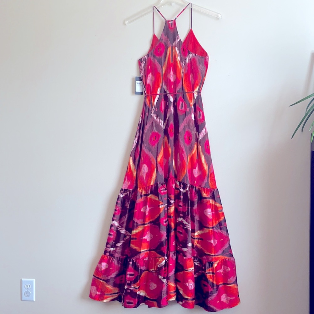 GUESS Angelica Maxi XS Satin Spaghetti Strap Dress - Picture 12 of 16